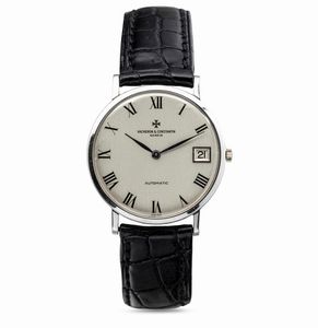 Vacheron & Constantin - Patrimony, orologio classico in oro bianco 18k, movimento automatico, quadrante Argent numeri Romani
