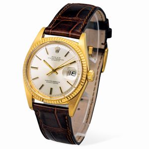Raffinato ed attraente Datejust ref 1601 in oro giallo 18k in perfetto stato di conservazione con scatola e garanzia originale  - Asta Orologi da Polso e da Tasca - Associazione Nazionale - Case d'Asta italiane