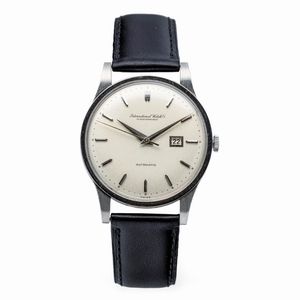 IWC - Raro ed attraente orologio automatico in platino 950, quadrante Argent con indici applicati e datario