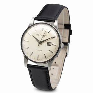 IWC : Raro ed attraente orologio automatico in platino 950, quadrante Argent� con indici applicati e datario  - Asta Orologi da Polso e da Tasca - Associazione Nazionale - Case d'Asta italiane