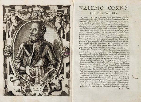 Sansovino, Francesco : L'Historia di Casa Orsina. Nella quale oltre all'origine sua, si contengono molte nobili imprese fatte da loro in diverse Provincie, fino a tempi nostri.  - Asta Libri, Autografi e Stampe - Associazione Nazionale - Case d'Asta italiane