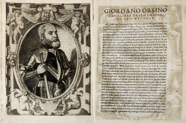 Sansovino, Francesco : L'Historia di Casa Orsina. Nella quale oltre all'origine sua, si contengono molte nobili imprese fatte da loro in diverse Provincie, fino a tempi nostri.  - Asta Libri, Autografi e Stampe - Associazione Nazionale - Case d'Asta italiane