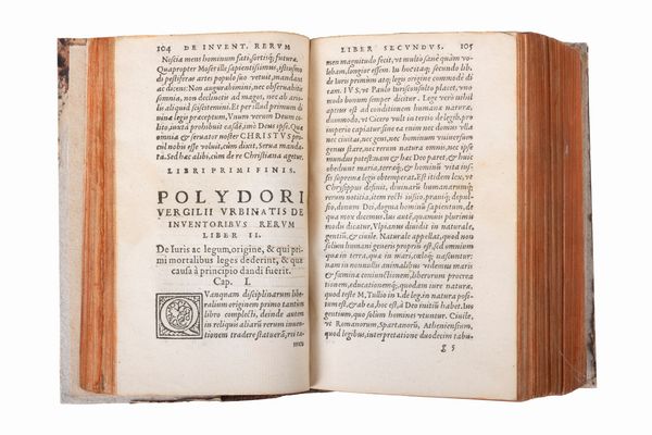 Polidoro Virgili : De rerum inventoribus. Eiusdem in orationem Dominicam commentariolum  - Asta Libri, Autografi e Stampe - Associazione Nazionale - Case d'Asta italiane