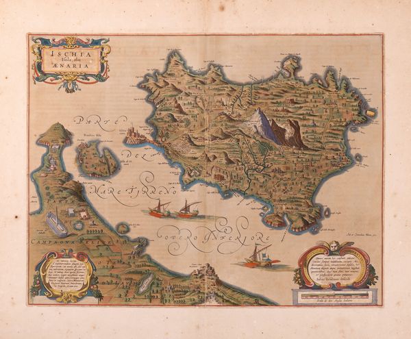 Willem Blaeu : Ischia Isola olim Aenaria  - Asta Libri, Autografi e Stampe - Associazione Nazionale - Case d'Asta italiane