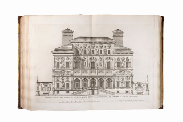 Pietro Ferrerio : Palazzi di Roma de' pi celebri architetti disegnati da Pietro Ferrerio pittore et architetto  - Asta Libri, Autografi e Stampe - Associazione Nazionale - Case d'Asta italiane