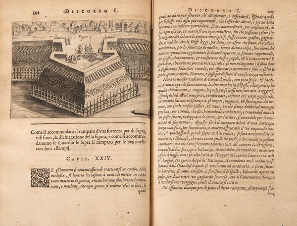 Flaminio Della Croce : Theatro militare La seconda volta dato all'Impressione con l'aggiunta di molte figure, molti Capitoli nuovi, et altri tutti ampliati.  - Asta Libri, Autografi e Stampe - Associazione Nazionale - Case d'Asta italiane