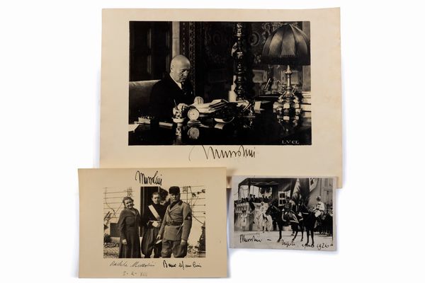 Mussolini, Benito : Fotografie  - Asta Libri, Autografi e Stampe - Associazione Nazionale - Case d'Asta italiane
