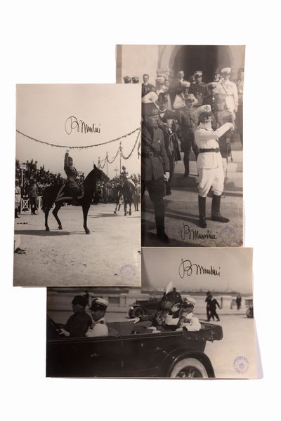 Mussolini, Benito : Fotografie Viaggio a Tripoli  - Asta Libri, Autografi e Stampe - Associazione Nazionale - Case d'Asta italiane