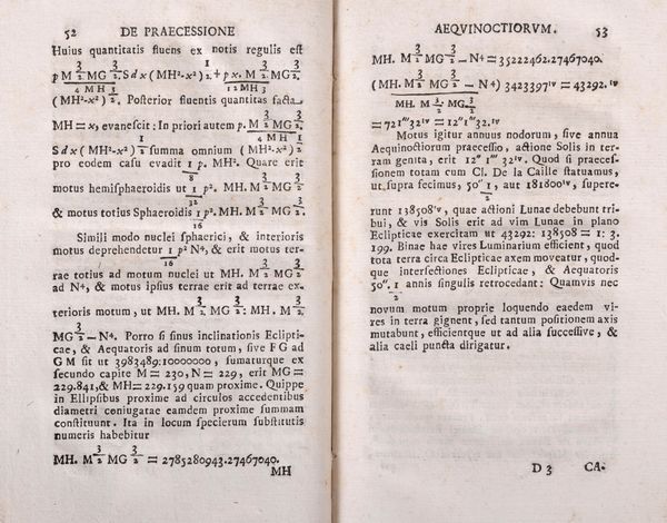 Paolo Frisi : De motu diurno terrae. Dissertatio  - Asta Libri, Autografi e Stampe - Associazione Nazionale - Case d'Asta italiane