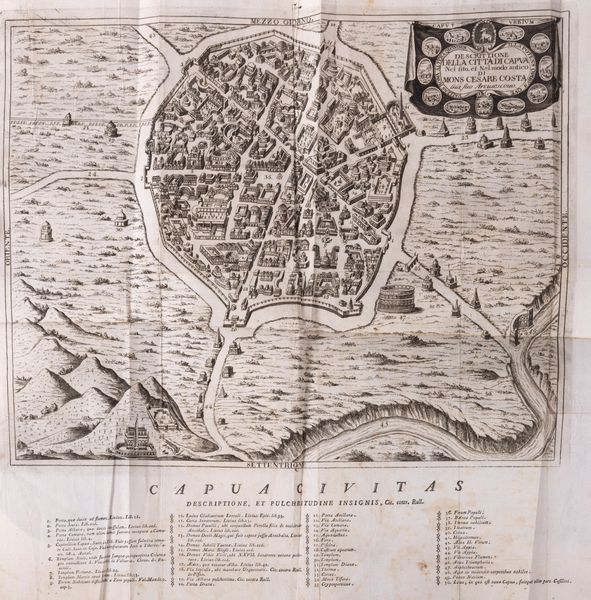 Camillo Pellegrino : Apparato alle antichit di Capua o vero discorsi della Campagna Felice.  - Asta Libri, Autografi e Stampe - Associazione Nazionale - Case d'Asta italiane