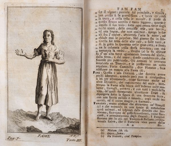 Andre de Claustre : Dizionario Mitologico, ovvero della Favola, Storico, Poetico, Simbolico ec. In cui esattamente si spiega l'origine degli Dei, de' Semidei, e degli Eroi dell'Antico Gentilesimo, i Misterj, i Dogmi, il Culto, i Sagrifizj, i Giuochi, le Feste, e tutto ci, che appartiene alla Religione de' Gentili.  - Asta Libri, Autografi e Stampe - Associazione Nazionale - Case d'Asta italiane