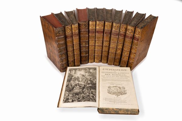 Diderot, Denis - d'Alembert, Jean-Baptiste Le Rond : Encyclop�die, ou Dictionnaire raisonn� des sciences, des arts et des m�tiers  - Asta Libri, Autografi e Stampe - Associazione Nazionale - Case d'Asta italiane