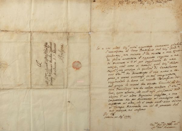Muratori, Ludovico : Lettera autografa  - Asta Libri, Autografi e Stampe - Associazione Nazionale - Case d'Asta italiane