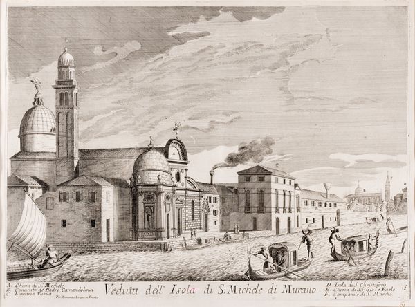 Domenico Lovisa : Veduta  dell'isola  di Murano  - Asta Libri, Autografi e Stampe - Associazione Nazionale - Case d'Asta italiane
