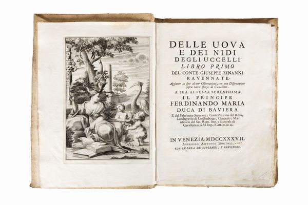 Giuseppe Zinanni : Delle uova e dei nidi degli uccelli Libro I  - Asta Libri, Autografi e Stampe - Associazione Nazionale - Case d'Asta italiane