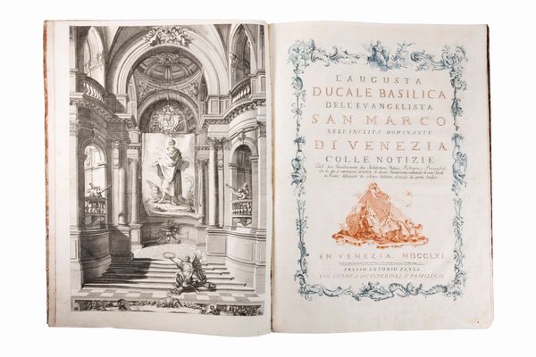 Zatta, Antonio : L'augusta ducale Basilica dell'Evangelista San Marco  - Asta Libri, Autografi e Stampe - Associazione Nazionale - Case d'Asta italiane