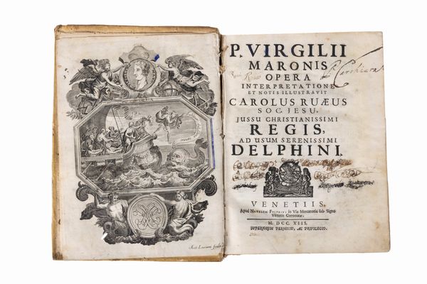 Publio Virgilio Marone : Opera interpretatione et notis illustravit Carolus Ruaeus  - Asta Libri, Autografi e Stampe - Associazione Nazionale - Case d'Asta italiane