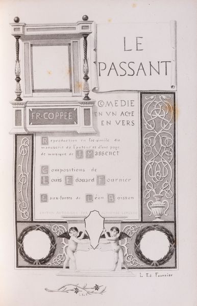 Francois Coppée : Le passant, Comdie en un act en vers  - Asta Libri, Autografi e Stampe - Associazione Nazionale - Case d'Asta italiane
