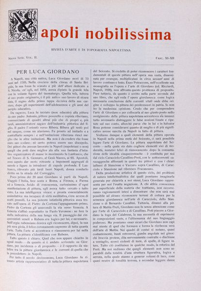 Napoli Nobilissima. Rivista di Topografia ed Arte Napoletana. Redattori: R. Carafa, duca di Andria, G. Ceci, L. Conforti jr., B. Croce, S. Di Giacomo, M. Schipa, V. Spinazzola. Si pubblica una volta al mese.  - Asta Libri, Autografi e Stampe - Associazione Nazionale - Case d'Asta italiane