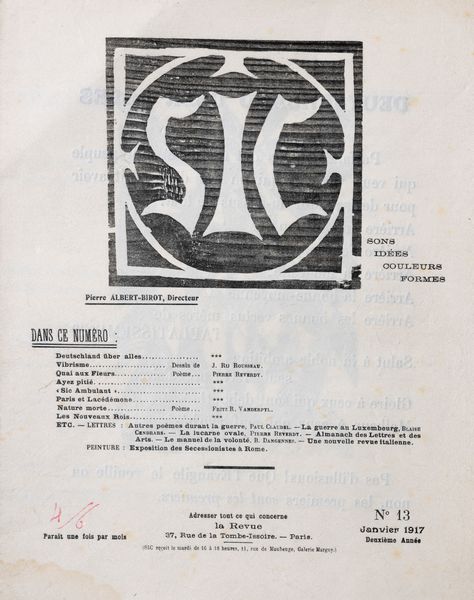 SIC. Sons - Ides - Couleurs - Formes  - Asta Libri, Autografi e Stampe - Associazione Nazionale - Case d'Asta italiane