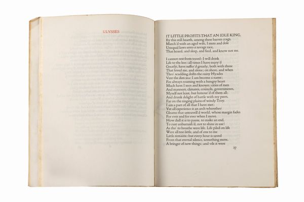 ALFRED TENNYSON : Seven Poems & Two Translations  - Asta Libri, Autografi e Stampe - Associazione Nazionale - Case d'Asta italiane