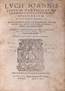 Luigi Giovanni Scoppa - Spicilegium, in duas partes distinctum, nunc recens multis locupletatum vocabulis, manu ejusdem authoris adscriptis et seriatim redactis