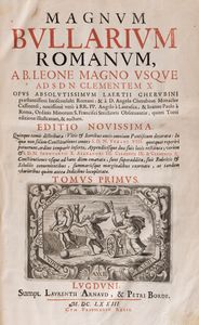 Chiesa Cattolica - Magnum Bullarium Romanum ab Leone Magno usque ad S.D.N. Clementem X opus absolutissimum laertii cherubini