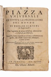 Garzoni, Tommaso - La piazza universale di tutte le professioni del mondo