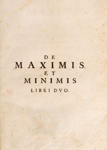 Vincenzo Viviani - De maximis; et minimis geometrica diuinatio in quintum conicorum Apollonii Pergaei adhuc desideratum ad Serenissimum Ferdinandum