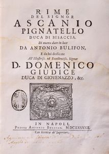 Ascanio Pignatelli - Rime del Signor Ascanio Pignatelli Duca di Bisaccia