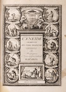 Publio Virgilio Marone - L'Eneide traduite en vers franois (par P. Perrin), ddie  Monseigneur l'Eminentissime Cardinal Mazarin