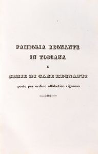 Almanacco toscano, 1846  - Asta Libri, Autografi e Stampe - Associazione Nazionale - Case d'Asta italiane