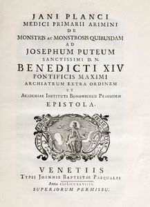Giovanni Bianchi - Jani Planci medici primarii Arimini de monstris