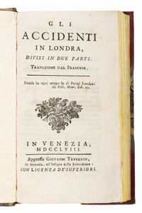 Étienne Jean Danet - Gli accidenti di Londra divisi in due parti