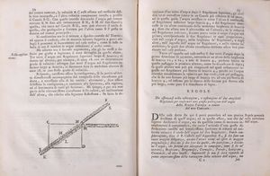 Antonio Lecchi : Stato della presente controversia nella partizione delle acque della Roggia Caccesca per la costruzione de' Modelli ne' Territori di Granozzo e di Robbio. Dissertazione idrostatica di ripartizione delle acque.  - Asta Libri, Autografi e Stampe - Associazione Nazionale - Case d'Asta italiane