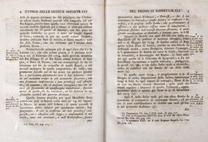 Ginesio Grimaldi : Istoria delle Leggi e Magistrati del Regno di Napoli in cui si contiene la polizia delle Leggi e de Magistrati di questo Regno sotto a Romani, Goti, Greci, Longobardi, Normanni  - Asta Libri, Autografi e Stampe - Associazione Nazionale - Case d'Asta italiane