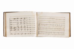 Bindo Giovanni Peruzzi : Spartito della cantata intitolata L'arrivo di Enea nel Lazio  - Asta Libri, Autografi e Stampe - Associazione Nazionale - Case d'Asta italiane