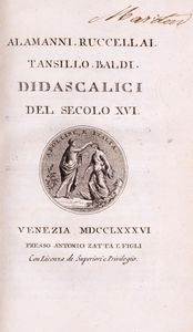 Parnaso italiano ovvero Raccolta de' Poeti Classici italiani  - Asta Libri, Autografi e Stampe - Associazione Nazionale - Case d'Asta italiane