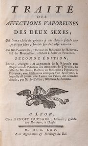 Pierre Pomme - Traité des Affections Vaporeuses des deux sexes; Où l'on a tàché de joindre à une théorie solide une pratique sure, fondée sur des observations.