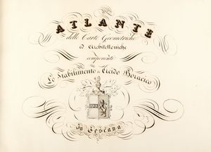 Francesco de Larderel, - Atlante delle carte geometriche ed architettoniche componenti lo Stabilimento di acido boracico in Toscana