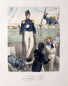 Giovanni Battista Maggi : Uniformi militari dell'armata di S. M. Sarda  - Asta Libri, Autografi e Stampe - Associazione Nazionale - Case d'Asta italiane