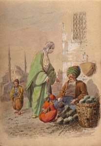 Turchia - Album di disegni e incisioni di soggetto orientale  - Asta Libri, Autografi e Stampe - Associazione Nazionale - Case d'Asta italiane