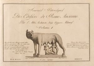 Angelo Uggeri : Journes pittoresques des difices de Rome ancienne  - Asta Libri, Autografi e Stampe - Associazione Nazionale - Case d'Asta italiane