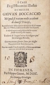Boccaccio, Giovanni : I casi degl'huomini illustri  - Asta Libri, Autografi e Stampe - Associazione Nazionale - Case d'Asta italiane