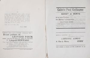 SIC. Sons - Ides - Couleurs - Formes  - Asta Libri, Autografi e Stampe - Associazione Nazionale - Case d'Asta italiane
