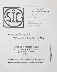 SIC. Sons - Ides - Couleurs - Formes  - Asta Libri, Autografi e Stampe - Associazione Nazionale - Case d'Asta italiane