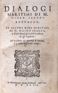 Gioan Iacolo Bottazzi - Dialogi maritimi et alcune rime maritime di M. Nicol Franco et d'altri spiriti, dell'Accademia de gli Argonauti