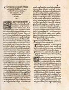 Gregorio I, papa - Il Libro delle Omelie di Sancto Gregorio Papa di diuerse lectioni del Sancto Euangelio: mandate a Fecondino Uescouo
