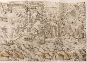 Alfonso de ULLOA - La historia dell'impresa di Tripoli di Barberia, della presa del Pegnon di Velez della Gomera in Africa, Et del successo della potentissima armata turchesca venuta sopra l'isola di Malta l'anno 1565.