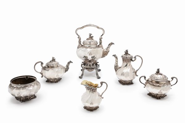 Thorel Désiré : Servizio da t e caff  - Asta Argenti - Associazione Nazionale - Case d'Asta italiane